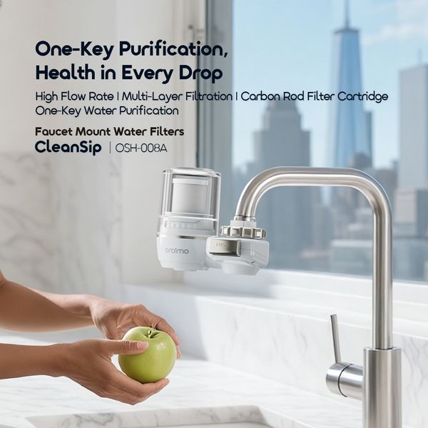 Oraimo CleanSip Multi-Layer Faucet Mount Water Filtration System