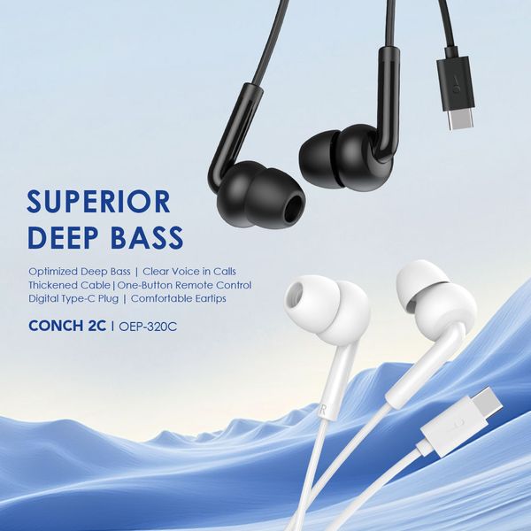 Oraimo CONCH 2C oraimo CONCH 2C Type-C Wired Earphones