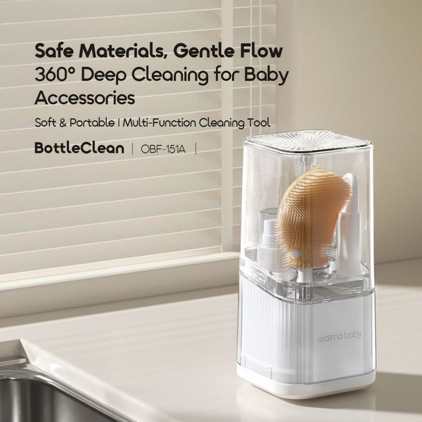 Oraimo BottleClean Deep Cleaning Baby Bottle Brush Kit