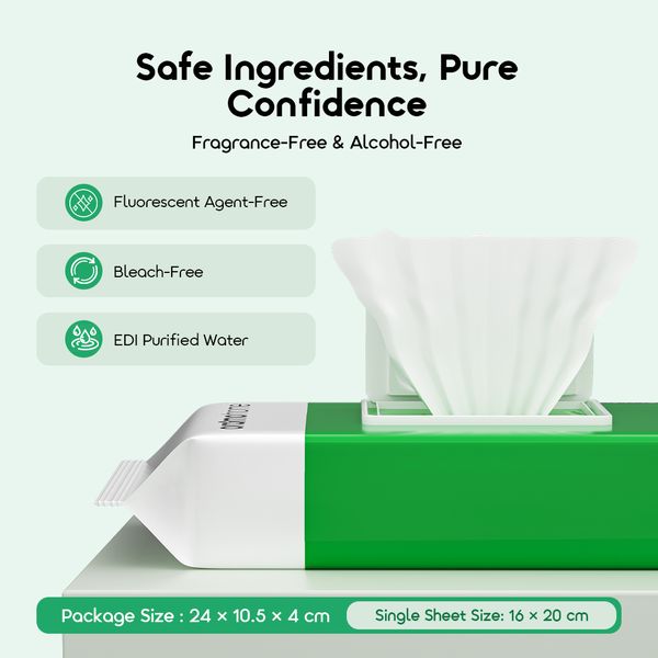 Oraimo Snuggy 1*80 Wipes 100% Pure Bamboo Cloud-Soft Baby Wipes