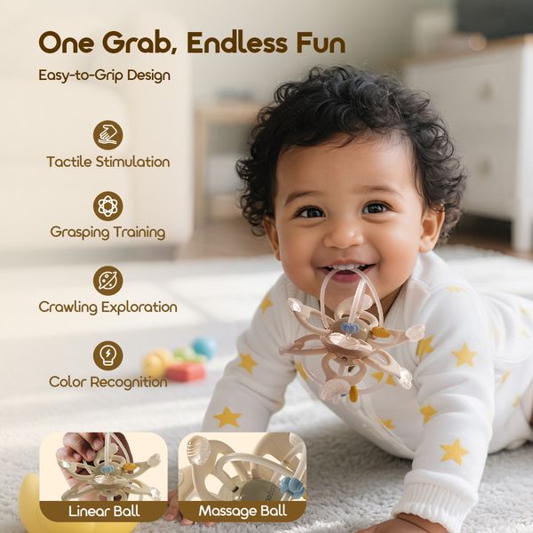 Oraimo TinyChew Baby Teething Manhattan Ball Toy