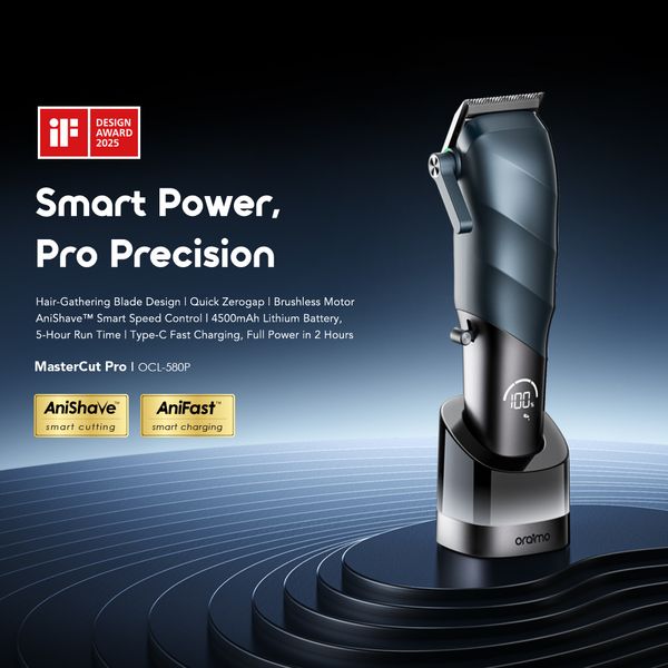 Oraimo MasterCut Pro 4500mAh AniShave™ Smart Clipper