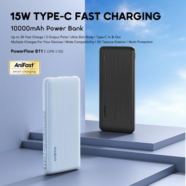 Oraimo PowerFlow B11 10000mAh 15W Power Bank