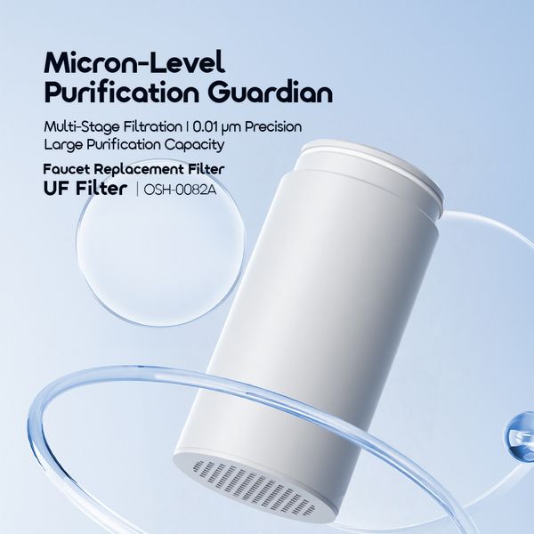 Oraimo UF Filter 0.01μm Precision Faucet Filter Replacement For CleanSip