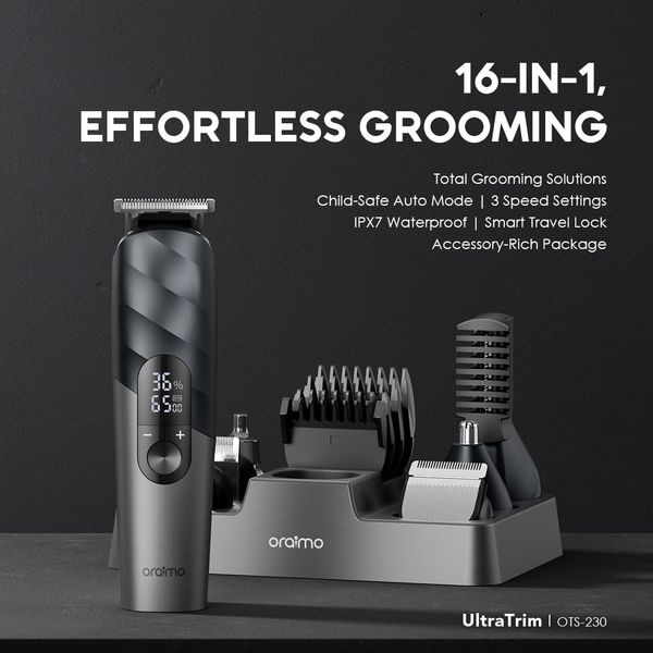 Oraimo UltraTrim 16-In-1 Complete Family Grooming Kit