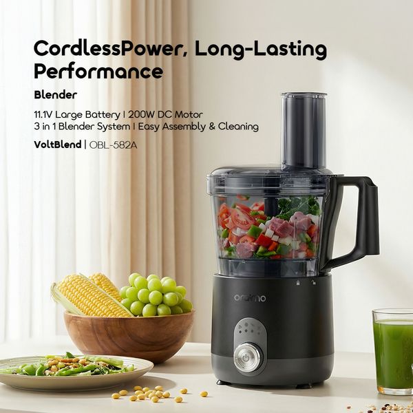 Oraimo VoltBlend 3-in-1 11.1V High Power Multifunctional Blender