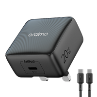 Oraimo PowerCube 20 Chic 20W GaN Wall Charger Kit with Type-C to Type-C Cable