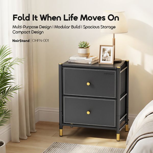 Oraimo NoirStand Multi-Purpose Design Spacious Storage Nightstand