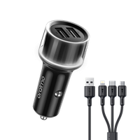 Oraimo Highway 15 15.5W Car Charger with 3-in-1 Cable