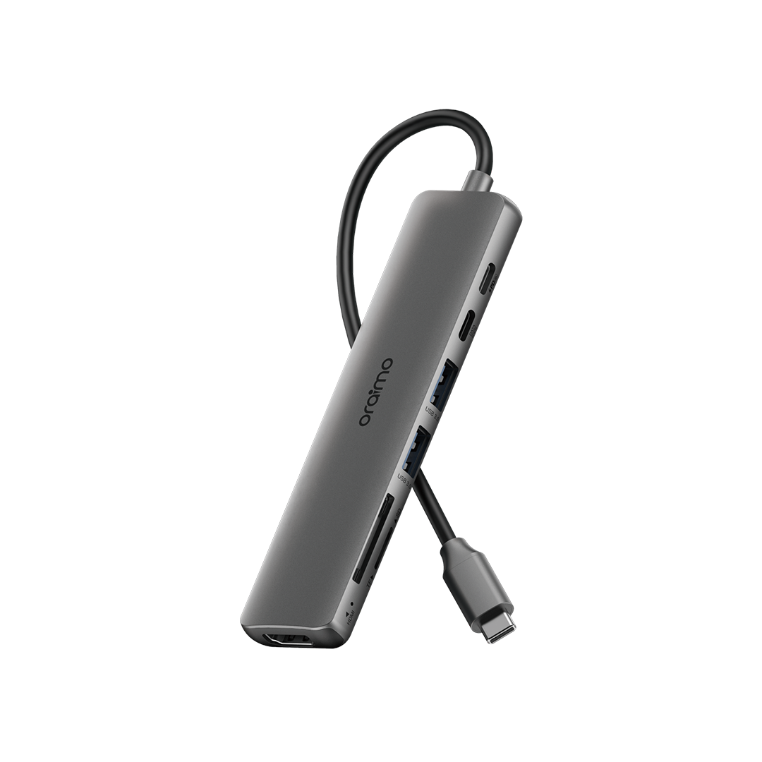 Oraimo PowerTrans USB-C Hub 7-in-1 Multi-Functional Adapter Docking Station
