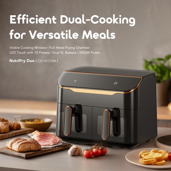 Oraimo NutriFry Duo 8L 2800W AirFryer