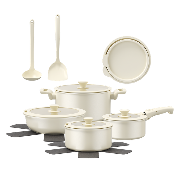 Oraimo PureHarvest Set Versatile Convenient Ceramic Cookware Set (17pcs)