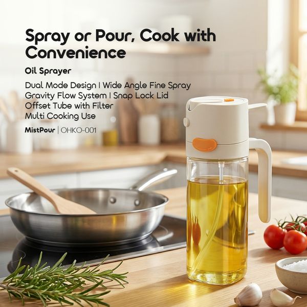 Oraimo MistPour Dual Mode Convenient Oil Sprayer