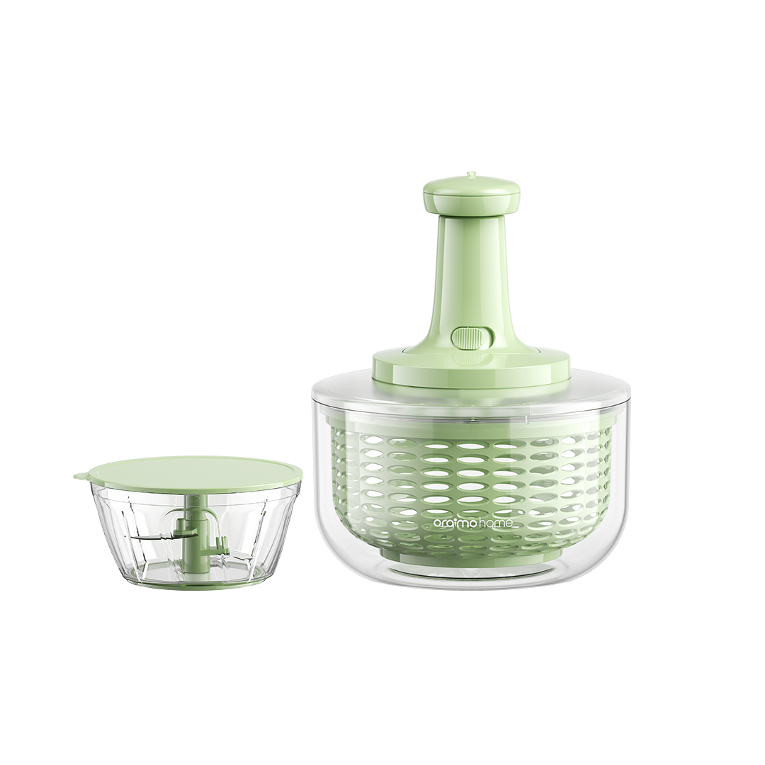 Oraimo GrateSpin 2 in 1 Stainless Salad Spinner & Chopper