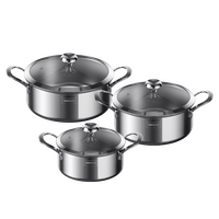 Oraimo Tri-Ply Set Durable Versatile Stainless Steel Cookware Set(6pcs)