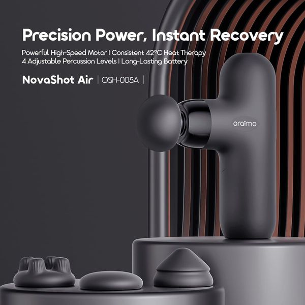 Oraimo NovaShot Air Massage Gun Strong Motor