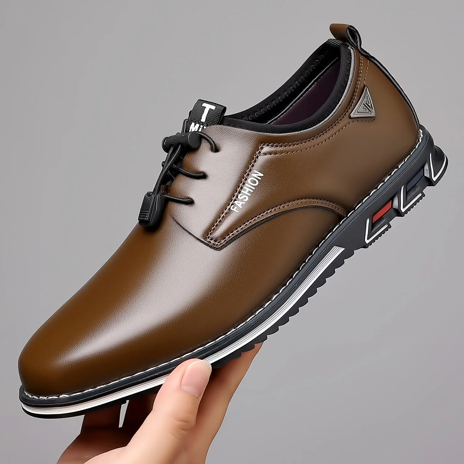 Men Casual Shoes Fashion Business Men Shoes Comfort Slip on Male Loafers Platform Leather Work Shoes