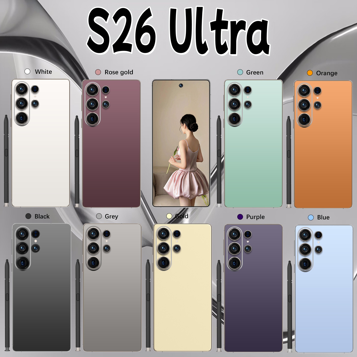 Original Smartphone S26 Ultra 7.3HD High-quality Mobile Cell Phones Android 5G Dual SIM Dual Standby Mobile Phone