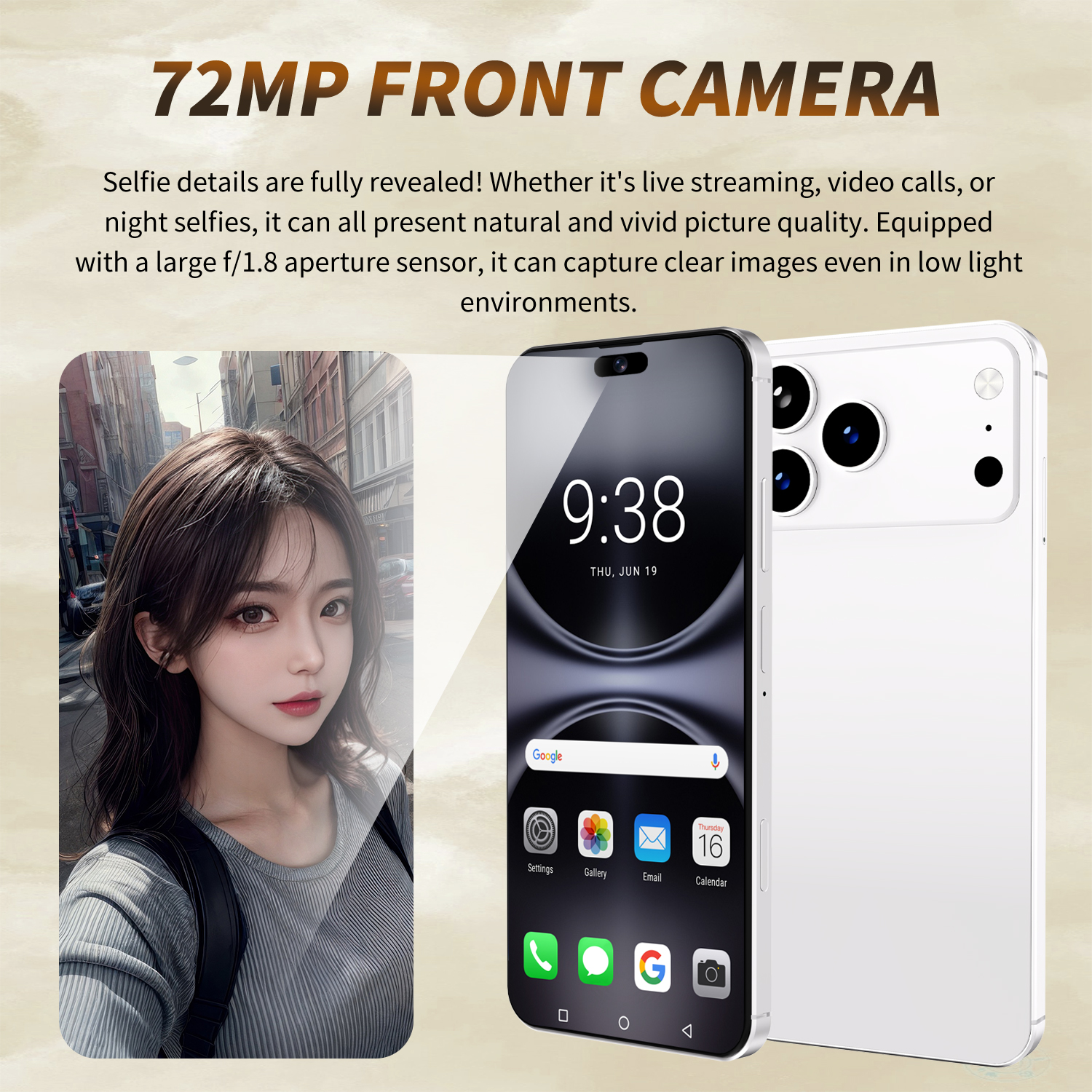 Original 17Pro Max Smartphones Dual SIM 7.3" 22GB RAM 2TB ROM Google Play Store 4G Fingerprint Face Unlock Mobile Phones