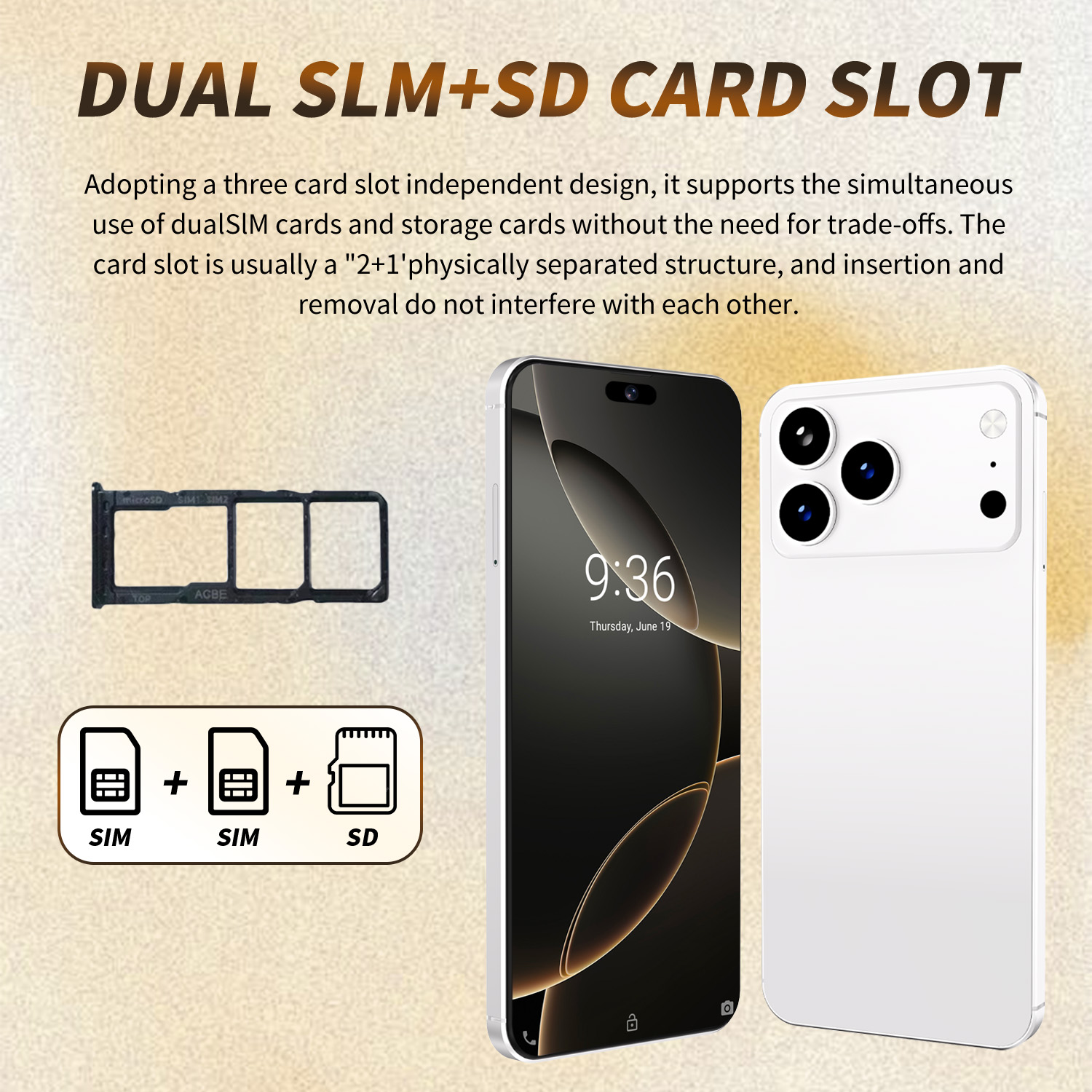 Original 17Pro Max Smartphones Android15.0 Dual SIM 6.7" 16GB+1GB Google Play Store 5G Fingerprint Face Unlock Mobile Phones