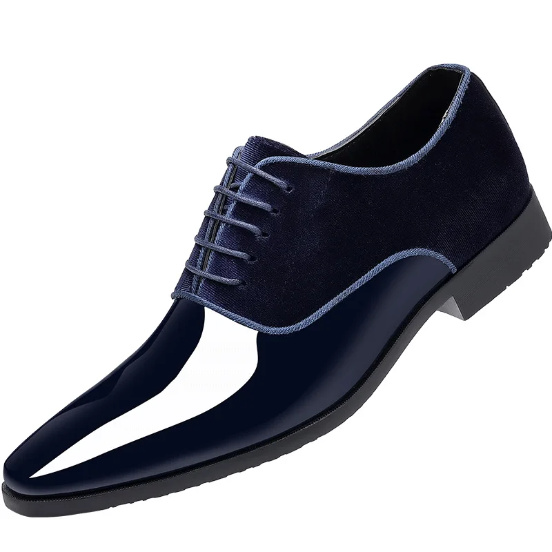 Men's formal wear new business leather shoes Men Casual Lace Up Formal Shoes Office Work Shoe for Male fashion Wedding Oxfords