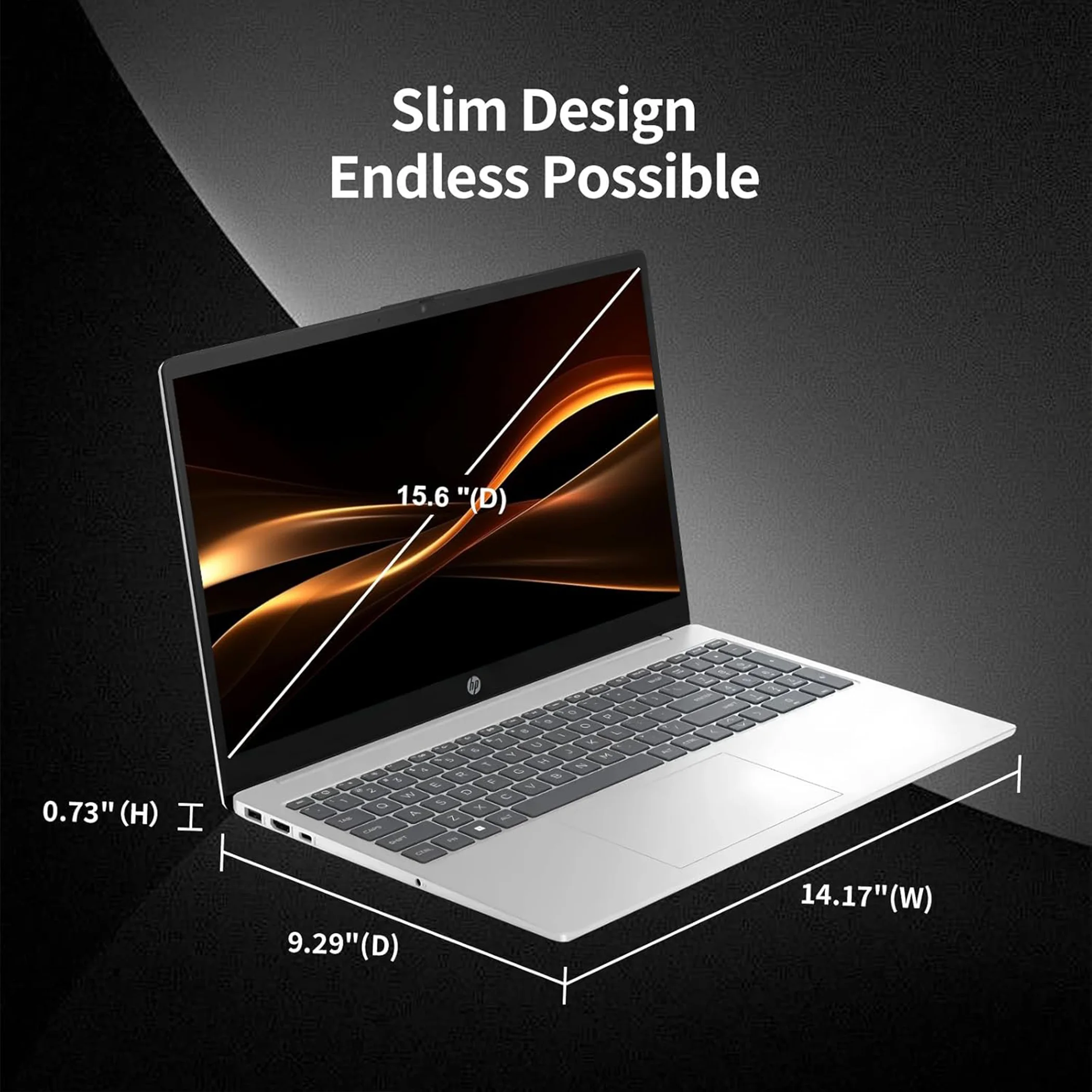 HP – 15.6 Touch-Screen Laptop – Intel Core i3 1315U 2023 – 8GB Memory – 256GB SSD – Natural Silver