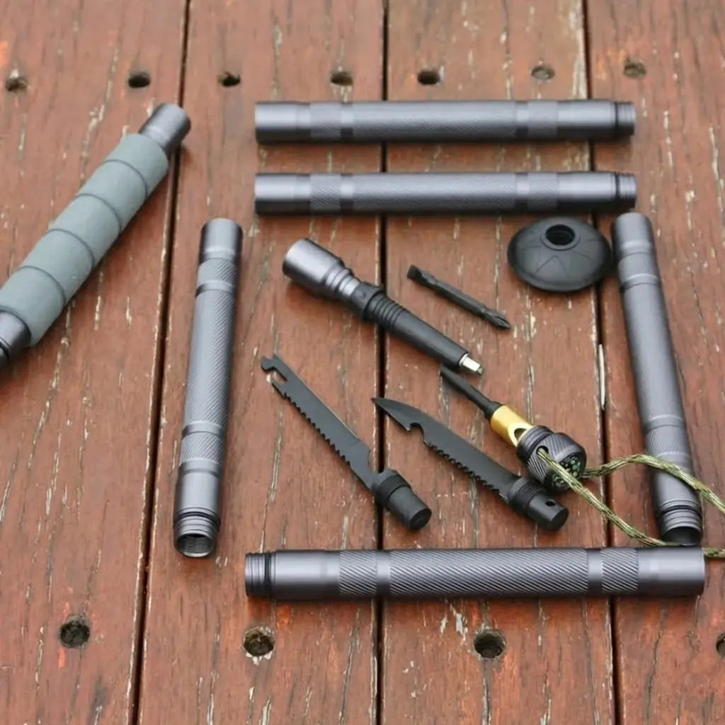 12-in-1 Tactical Survival Hiking Staff