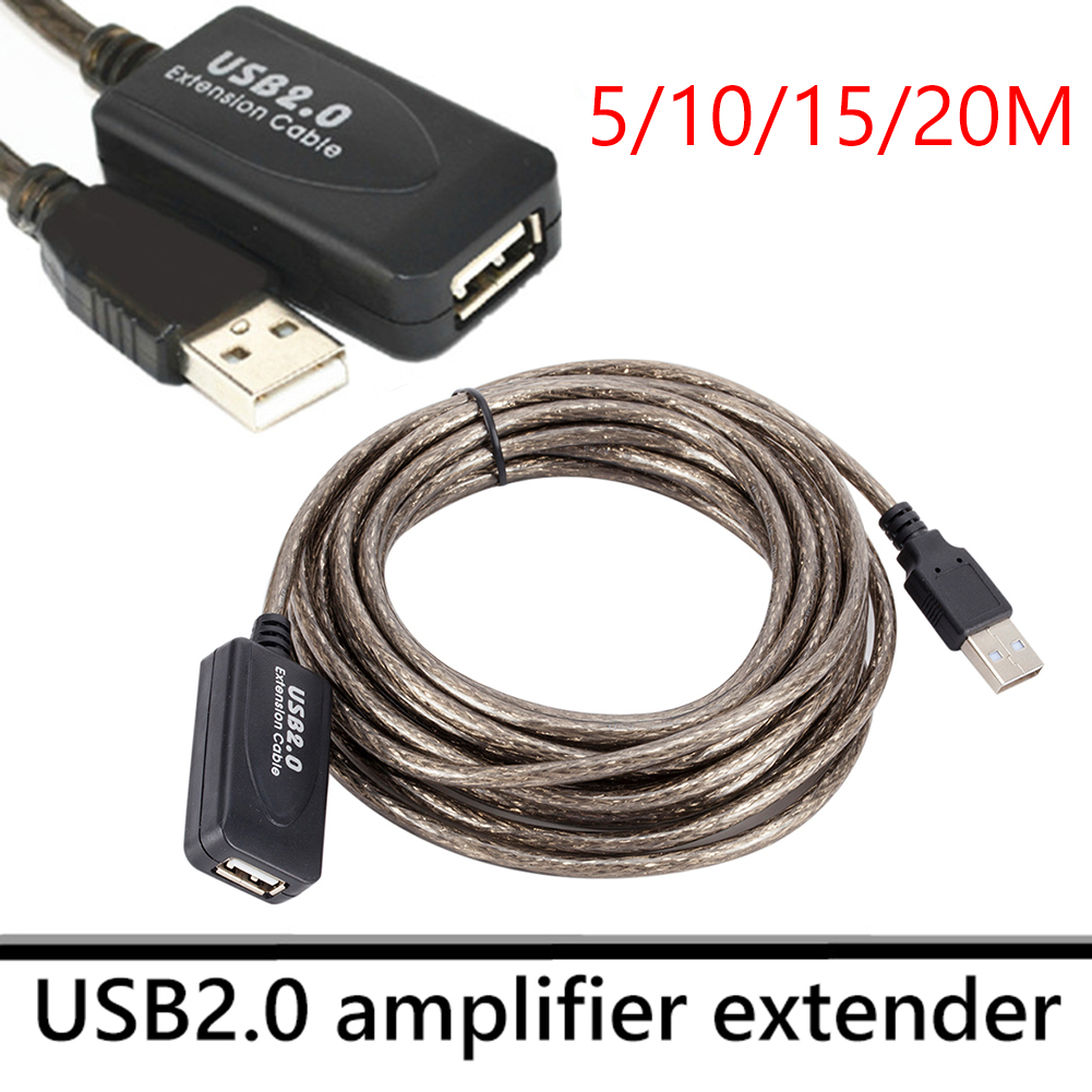 10m USB 2.0 Extension Cable Male to Female Active Repeater Wireless Network Card Extender Cable Cord USB Adapter