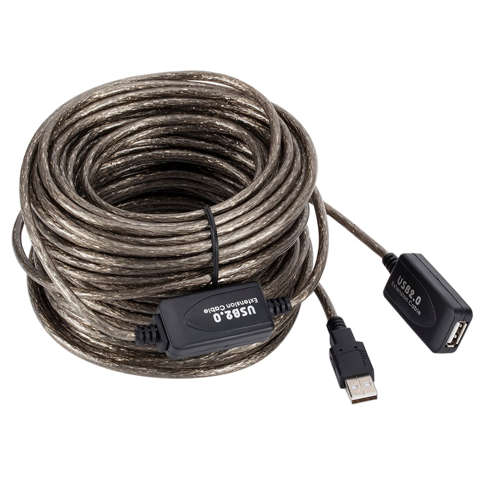 20m USB 2.0 Extension Cable Male to Female Active Repeater Wireless Network Card Extender Cable Cord USB Adapter