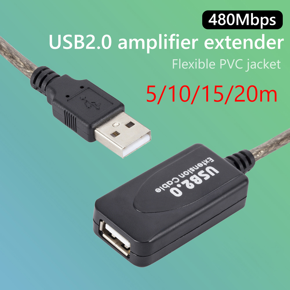 10m USB 2.0 Extension Cable Male to Female Active Repeater Wireless Network Card Extender Cable Cord USB Adapter