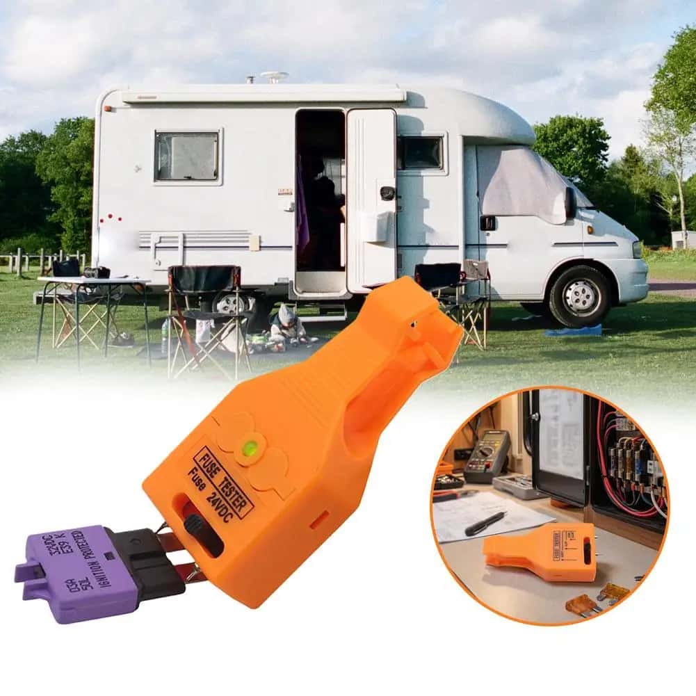 Automotive Fuse Tester Puller Mini Blade Fuse Detector With LED Light Adjustable Test Slot ATO/ATC Fuse Test & Extraction Tool