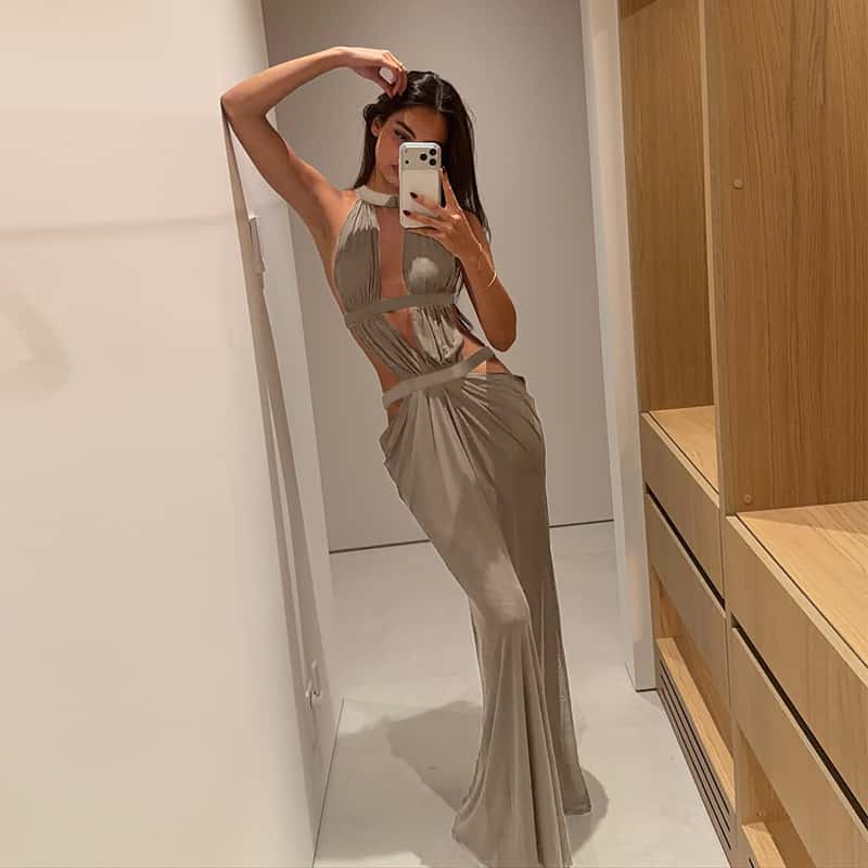 Free delivery of high-quality 2026 new summer women's clothing hot selling ribbon vacation sexy dress