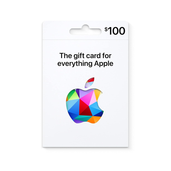 100$Apple Gift Card - App Store, iTunes, iPhone, iPad, Air Pods, MacBook, accessories and more
