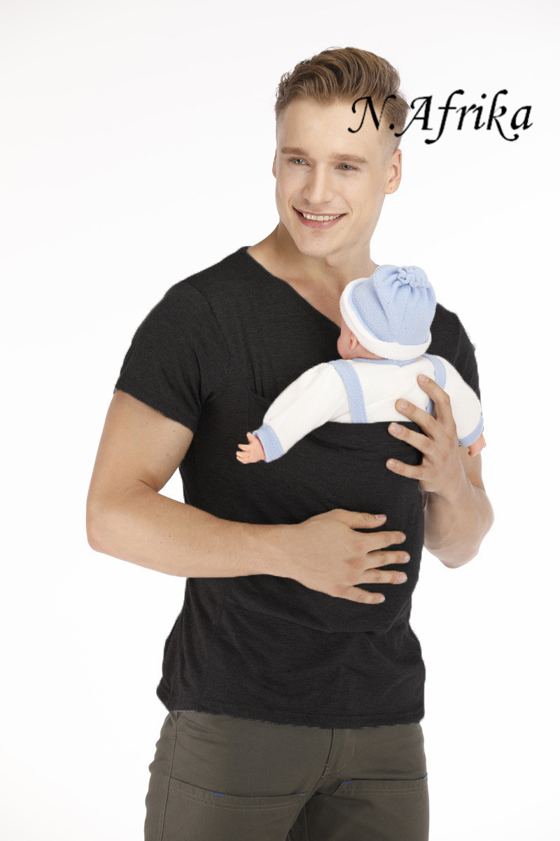 "Nyota wa Afrika”Kangaroo Daddy Mom Multifunctional clothes Soothing shirt T-shirt vest