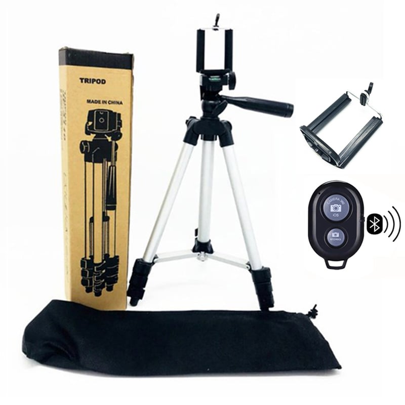 35-106cm Cell Phone Tripod for iPhone 6 7 X Andriod Phone Stand Holder Clip Set for DSLR Camera with Remote tripode para movil