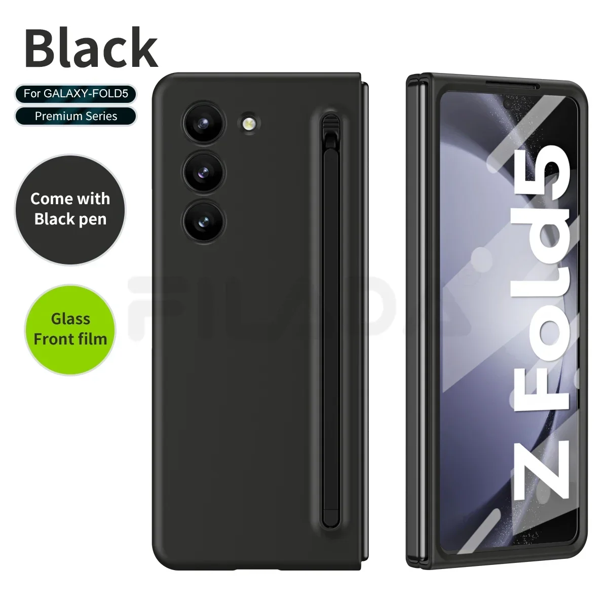 With S Pen Holder For Samsung Galaxy Z Fold 7 6 5 4 3 5G Fold4 Fold5 Case Liquid Silicon Hard PC 360 Full Screen Protector Cover