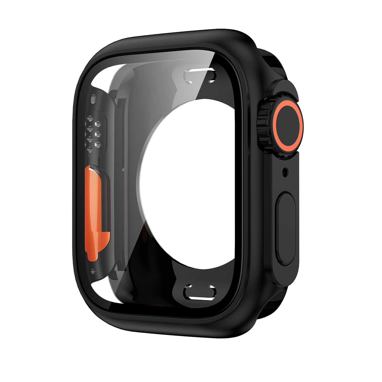 44 45MM Glass+Case For Apple Watch 8 7 45mm Tempered Glass Cover for iWatch 6 SE 5 4 44mm Full Coverage Frame Screen Protector