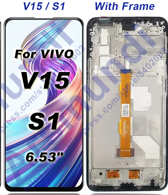 6.53" For Vivo V15 LCD Display Touch Screen Digitizer Assembly For Vivo S1 Replacement LCDs + Tools