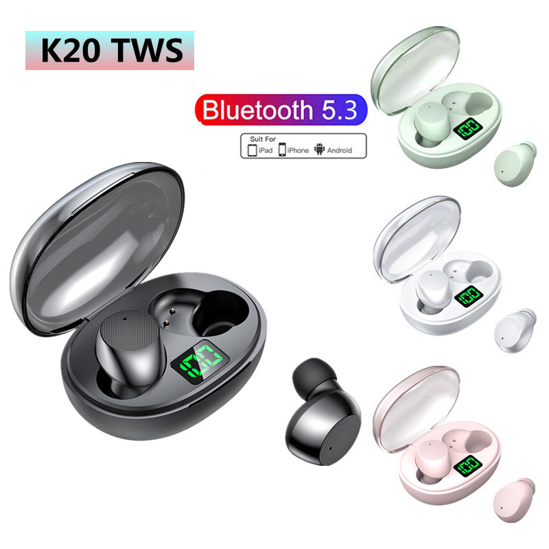 TWS Wireless Earbud Headset Waterproof Smart Touch Control Bluetooth Earphones Stereo HD Calling Headphone with Mic