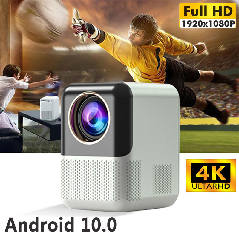 P700 Mini Projector Android 10 Dual Wifi BT5.0 1280*720P Support 4k Full HD 1080P Home Cinema Outdoor Portable Projector