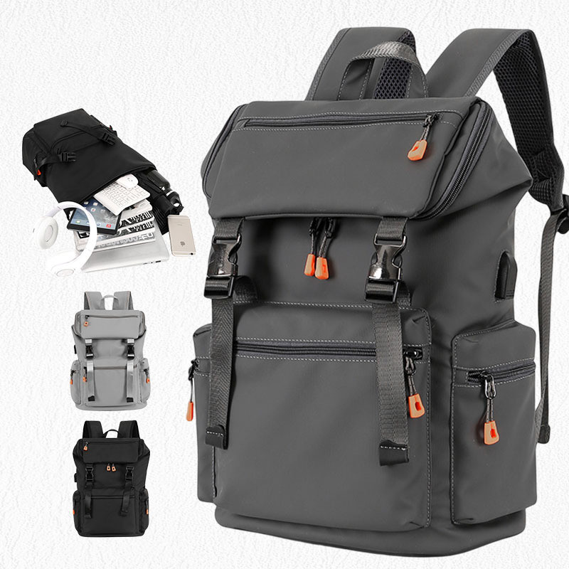 Large Capacity 15.6 inch Laptop Backpack Durable Daily School Bag USB Charging Business Backpacks Waterproof Travel Bag