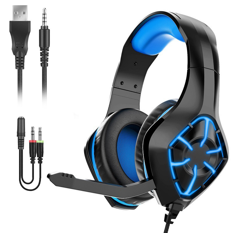 For PS4 Xbox PC Headphone 3.5mm Stereo Wired Gaming Earphone Computer Gamer Headphones With Microphone Game Headset