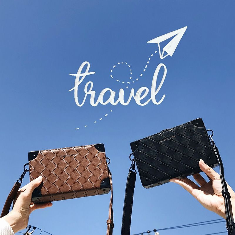 Designer Lock Buckle Box Shape Bag Fashion Men Women Small Square Shoulder Crossbody Bag PU Leather Mini Phone Bag Purse