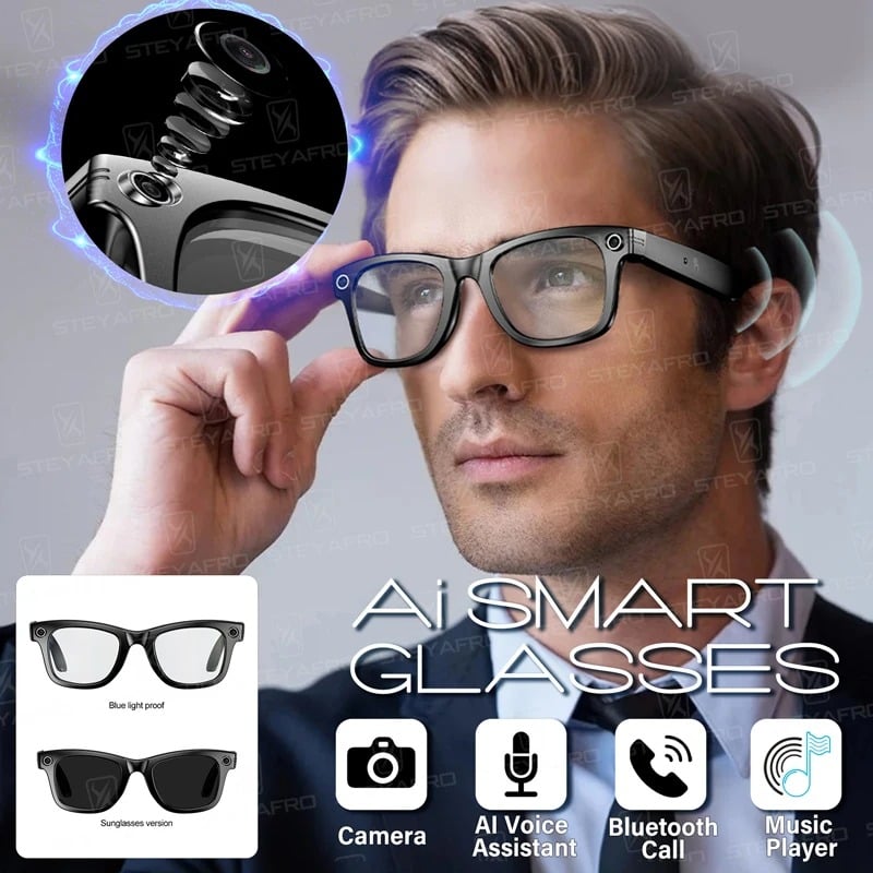 New Smart Glasses Recording Videos AI Photo Recognition Answer Translation Bluetooth Call glasses Outdoor Sports Sunglasses