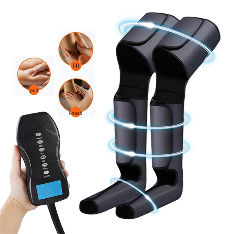 Home Air Wave Leg Massager Thigh Calf Shiatsu Hot Airbag Air Pressure Massage Hot Compress Leg Beauty Foot Massager