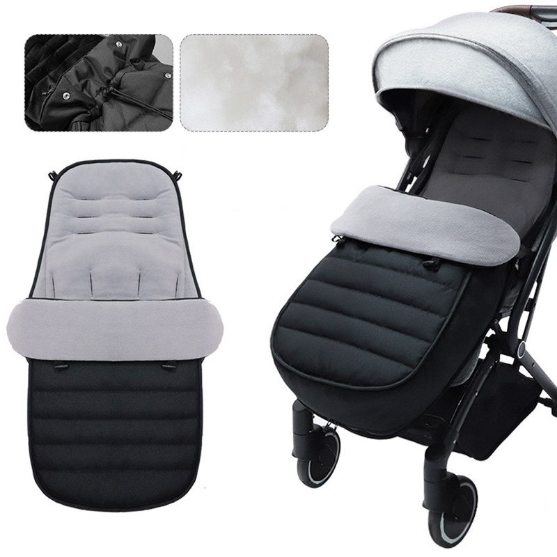 Baby Stroller Sleeping Bag Warm Stroller Foot Cover Universal Thickening Cushion Sleepsack Windshield Winter Out Windproof