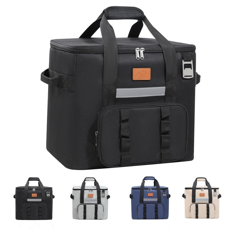 Large Capacity Totes Bento Insulated Lunch Bag Picnic Food Box Storage Ice Cooler Thermal Bag Portable Handheld Travel Bags