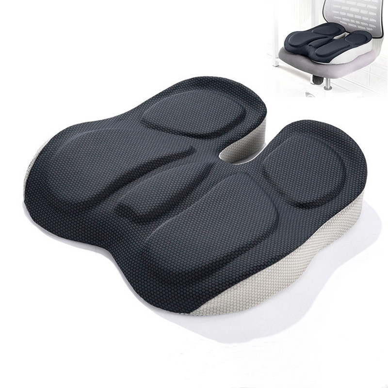 Memory Foam Chair Orthopedic Cushion Office Seat Pad Hemorrhoid Treat Car Seat Big Relief Pain Tailbone Coccyx Pillow Cushion