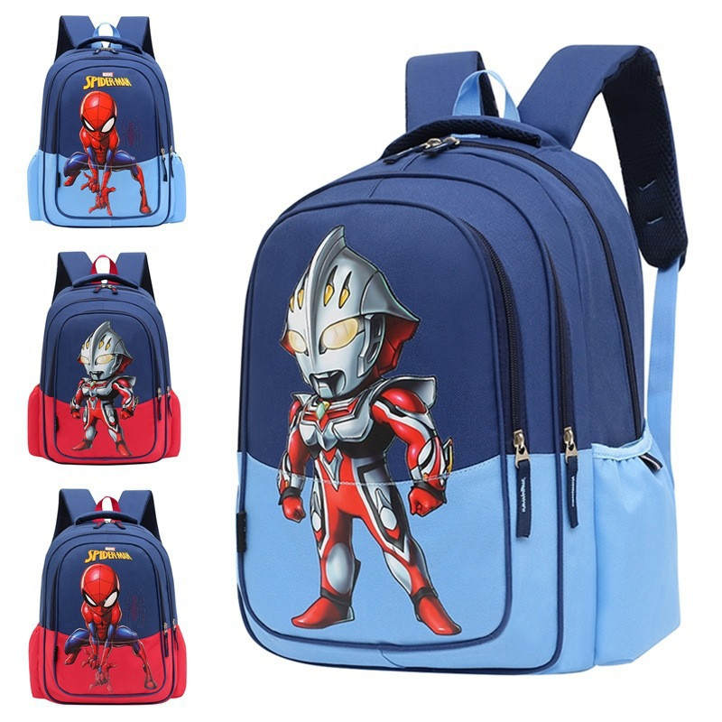 New Children School Bag Boys Girls Anime Spider Man Bookbag Student Kindergarten Cartoon Schoolbag Kids Orthopedic Backpack