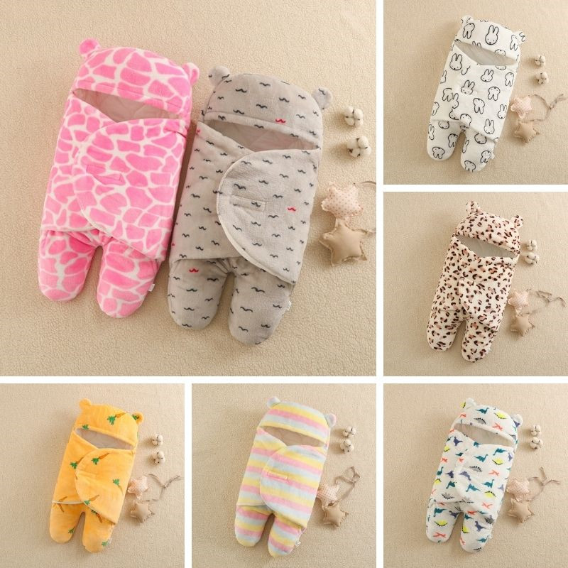 0-9 Months Baby Cocoon for Newborns Winter Warm Flannel Soft Baby Sleeping Bags Baby Items Infant Newbon Baby Sleepsack Envelope